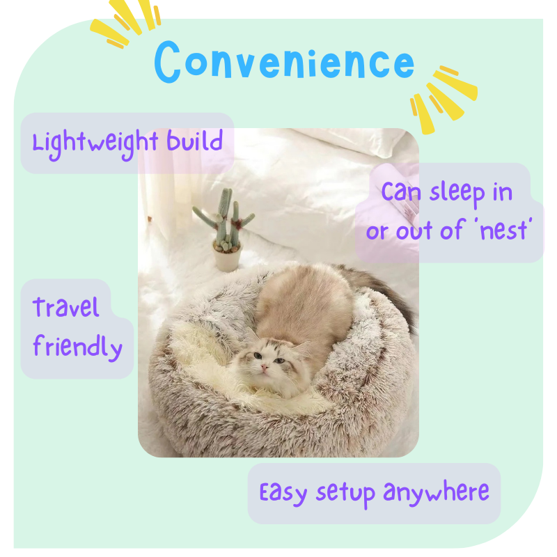 Snuggle Bed for Cats & Dogs
